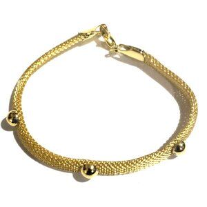 Elegant Gold tone Bracelet Size 7 - Women's Fashion Jewelry
